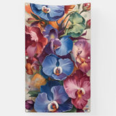 Dream Garden – Bold & Artistic Floral Design Spandoek (Verticaal)