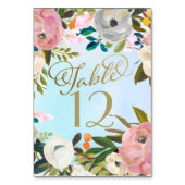 Dream Garden Floral Wedding Kaart (Achterkant)