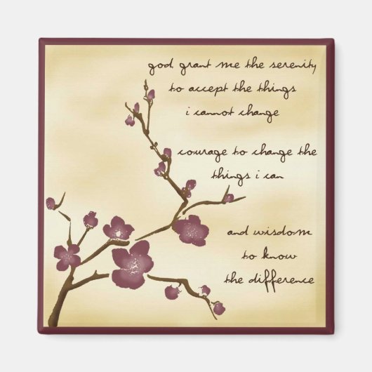 Dream Garden Serenity Prayer Magnet (Voorkant)