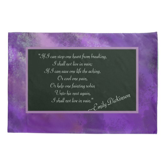 Dream Gaurdians met E. Dickinson Poem Kussensloop (Achterkant)