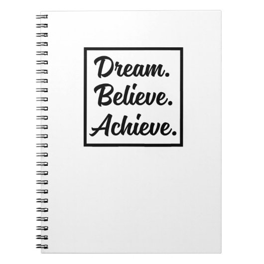 DREAM GELEVE ACHIEVE NOTITIEBOEK (Voorkant)