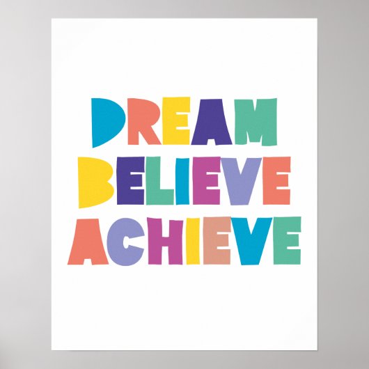 DREAM GELEVE ACHIEVE POSTER (Voorkant)
