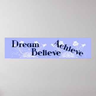 Dream, geloof, Achive Wall Poster Mural Banner