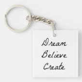 Dream geloof Herhalen Sleutelhanger (Voorkant)