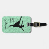 Dream. Geloof me. Ballet Bagagelabel bereiken (Voorkant horizontaal)