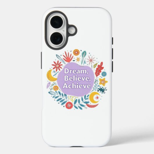 Dream, geloof, realiseer Case-Mate iPhone case (Achterkant)
