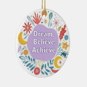 Dream, geloof, realiseer keramisch ornament (Rechts)