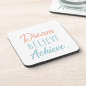 Dream gelooft Achieve Bier Onderzetter (Linkerzijde)