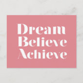 Dream gelooft Achieve Briefkaart (Voorkant)