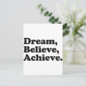 Dream gelooft Achieve Briefkaart (Staand voorkant)