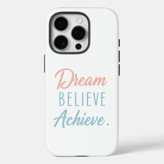 Dream gelooft Achieve Case-Mate iPhone Case (Achterkant)
