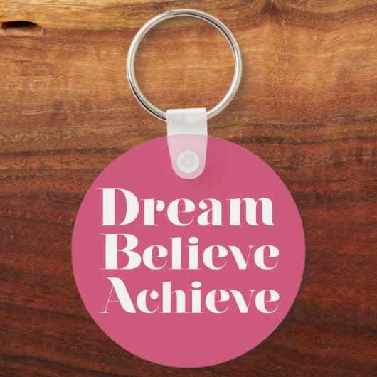 Dream gelooft Achieve Sleutelhanger (Voorkant)