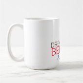 Dream gelooft bereiken Basketball Koffiemok (Links)