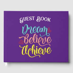 Dream gelooft bereiken Inspirerend prijsopgave Gastenboek