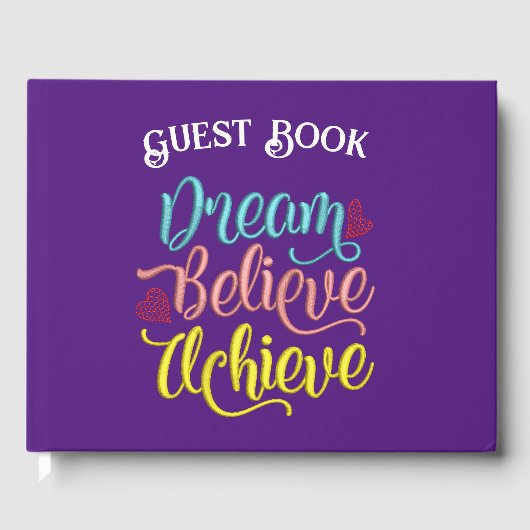 Dream gelooft bereiken Inspirerend prijsopgave Gastenboek (Voorkant)