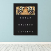 Dream gelooft bereiken Motivatie Citaat Canvas Pr (Insitu (Houten vloer))