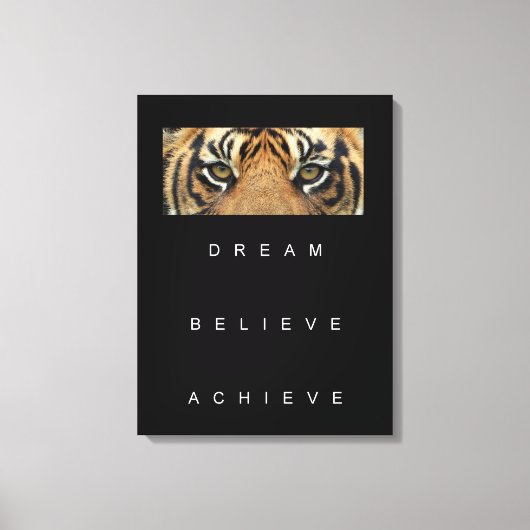 Dream gelooft bereiken Motivatie Citaat Canvas Pr (Voorkant)
