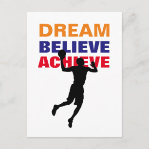 Dream gelooft dat Basketball Pop Art behalen Briefkaart
