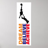 Dream gelooft dat Basketball Pop Art behalen Poster (Voorkant)