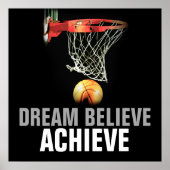 Dream gelooft dat Basketball Quote Poster haalt (Voorkant)