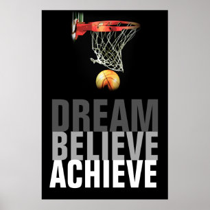 Dream gelooft dat Basketball Quote Poster haalt