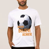 Dream gelooft dat het Football voetbal bereikt wor T-shirt (Voorkant)
