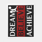 Dream gelooft dat Weightlifter bereikt Fleece Deken (Voorkant)