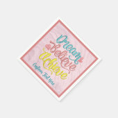 Dream Gelooft Inspirerend Motivatie te bereiken Servet (Hoek)