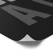 Dream gelooft u bereiken grijs Oranje Basketball Poster (Hoek)