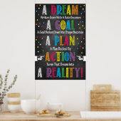 DREAM-GOAL-PLAN-ACTIE-REALITEIT POSTER (Keuken)