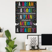 DREAM-GOAL-PLAN-ACTIE-REALITEIT POSTER (Thuiskantoor)