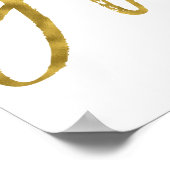 Dream Gold Foil en White Inspirerend Word Poster (Hoek)