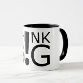 Dream Grand: Denk groot inspiratie Mok (Voorkant rechts)