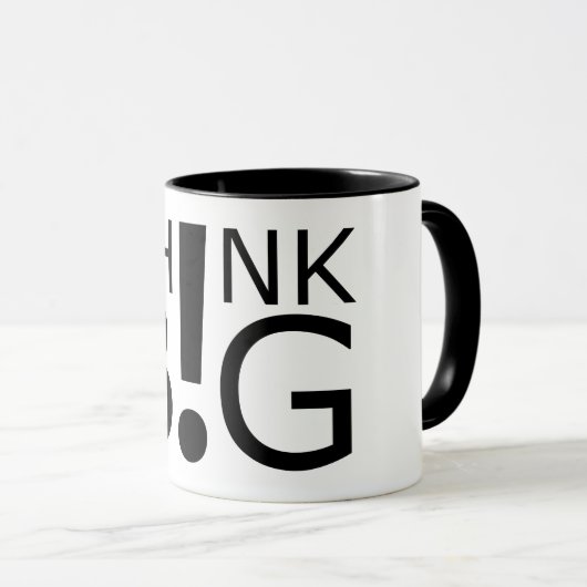 Dream Grand: Denk groot inspiratie Mok (Voorkant rechts)