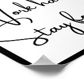 Dream groot, werk hard, blijf gefocust poster (Hoek)