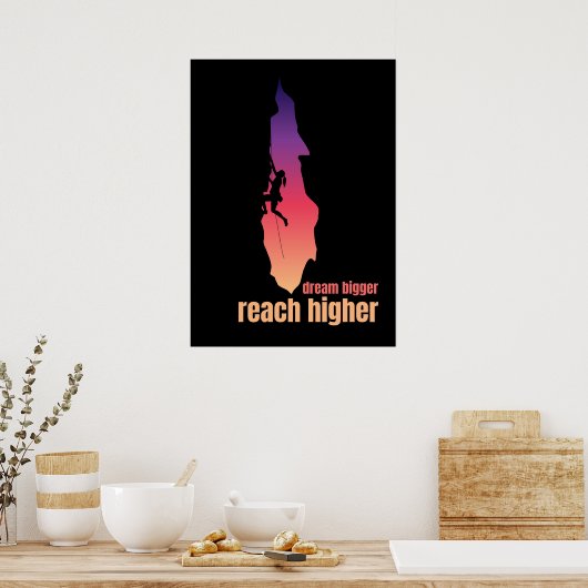 Dream-grootser van de klimaatmetafoor poster (Keuken)