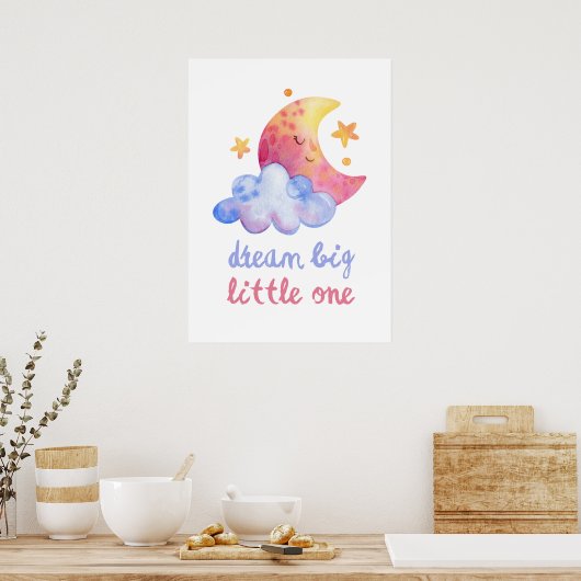Dream grote kleine poster (Keuken)
