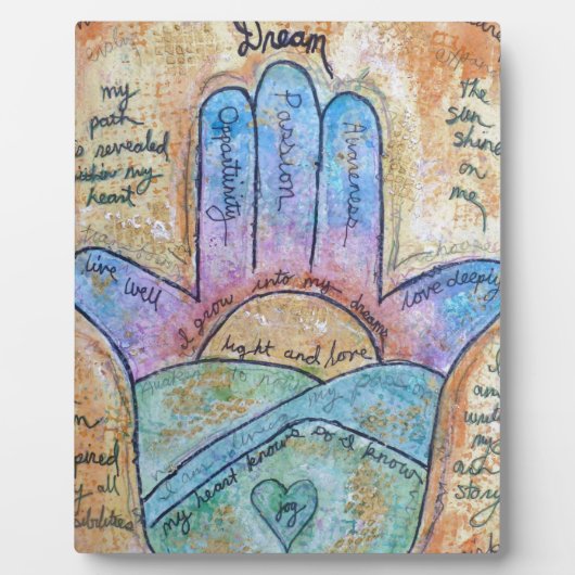 Dream Hamsa Fotoplaat (Voorkant)