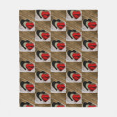 Dream Hearts A' Fallen Fleece Deken (Voorkant)