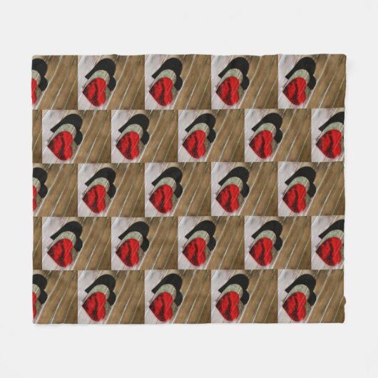 Dream Hearts A' Fallen Fleece Deken (Voorkant (Horizontaal))