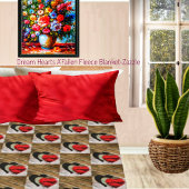 Dream Hearts A' Fallen Fleece Deken