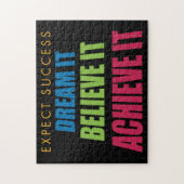 Dream het en behaal het legpuzzel (Verticaal)