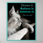 Dream het en doe het Motivatie Poster (Voorkant)