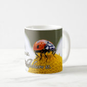 Dream het. Geloof het. Bereik het. Koffiemok (Voorkant rechts)