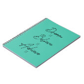 Dream het gelooft dat het het Inspirerend bereikt Notitieboek (Linkerzijde)