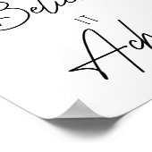 Dream het gelooft dat het het Inspirerend bereikt Poster (Hoek)