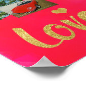 Dream het Live it Vision Board Poster Gold Confett (Hoek)