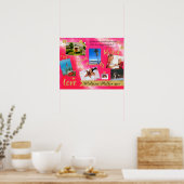 Dream het Live it Vision Board Poster Gold Confett (Keuken)