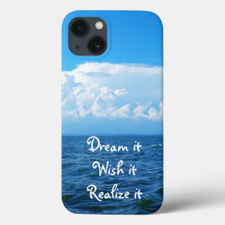 Dream het wens het Realiseer het citaat zee ontwer Case-Mate iPhone Case