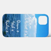 Dream het wens het Realiseer het citaat zee ontwer Case-Mate iPhone Case (Achterkant (horizontaal))
